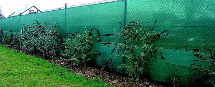 knitted netting chain link fence