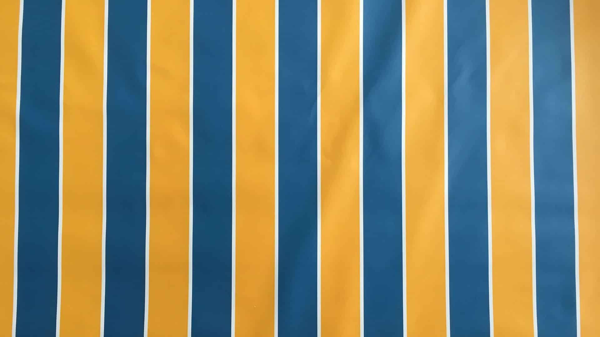 Napernyő vászon sárga kék mintás