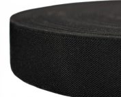 wels bla 1.1.2 black suspender elastic polyester webbing close up