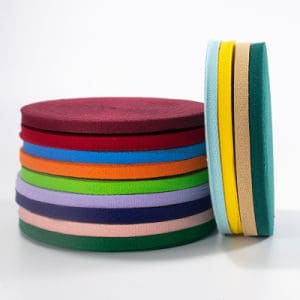 Manufacturer Cotton Webbing Colorful Twill Herringbone Belt 10mm Cotton Webbing Tape